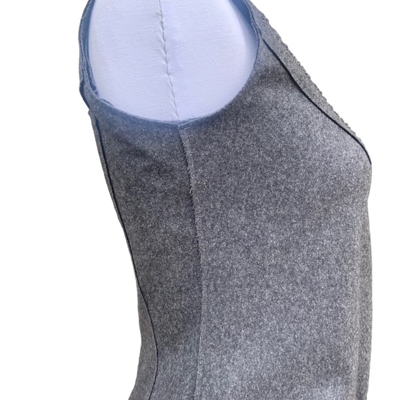 ALBERTA FERRETTI 90s Wool Sheath Dress. Crystal Beading Details. Minimalist HOT! - Picture 5 of 13